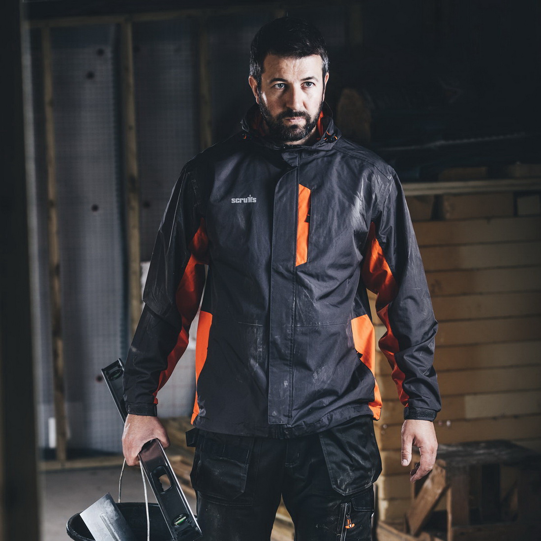 Waterproof Worker Jacket X-Large Grey/Orange T54041 | Wet Weather Gear ...