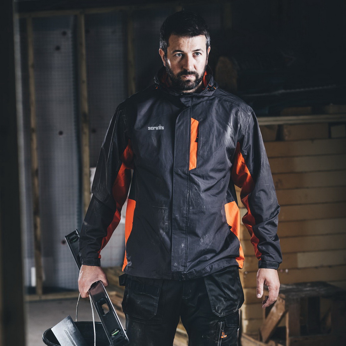 Waterproof Worker Jacket XL Grey/Orange | PlaceMakers NZ