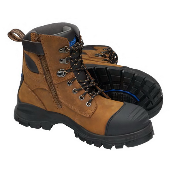 Zip Up Series Style 983 Side Zip Work & Safety Boot Size 10 Crazy Horse ...