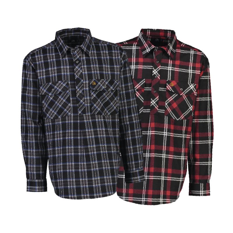 Egmont Long Sleeve Shirt Twin Pack Grey/Red Size 2XL Egmont Long Sleeve Shirt Twin Pack Grey/Red Size 2XL