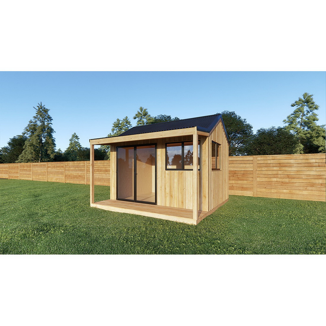 Deluxe Cabana with Floor and Bearers Corrugate Roof 10M2 Deluxe Cabana with Floor and Bearers Corrugate Roof 10M2