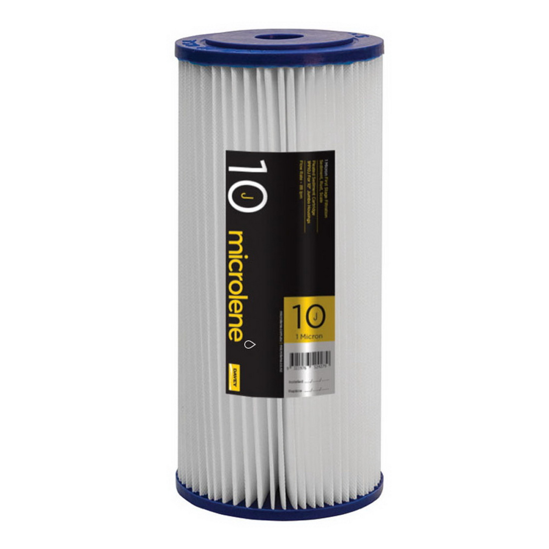 Davey Filterpure Microlene Cartridge 88 l/min 1 micron Pleated Polyester 1PP10J Davey Filterpure Microlene Cartridge 88 l/min 1 micron Pleated Polyester 1PP10J