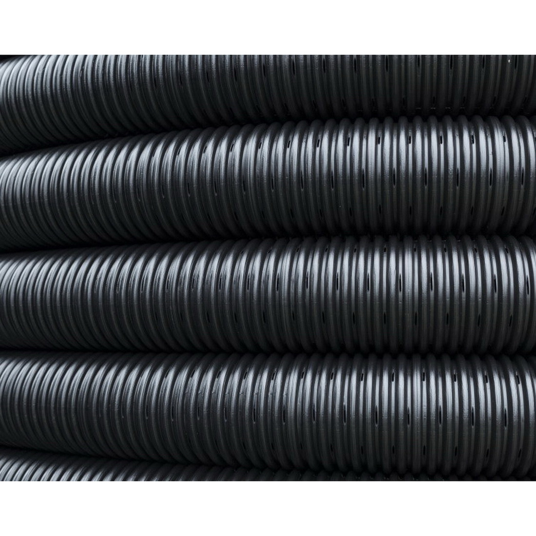 Iplex Novaflo Punched Corrugated-Bore Single Wall Drainage Pipe 65 mm x 15 m Black HDPE 400.065.15 Iplex Novaflo Punched Corrugated-Bore Single Wall Drainage Pipe 65 mm x 15 m Black HDPE 400.065.15