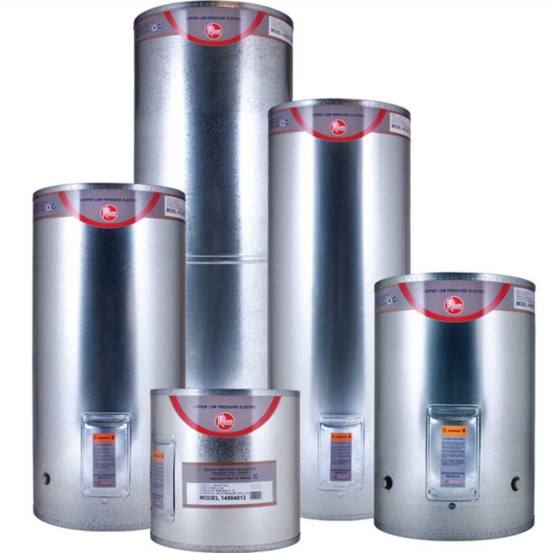 Low Pressure Electric Hot Water Cylinder 180L 510 x 1510mm 3kW Triple Inlet Pre Wired Copper Low Pressure Electric Hot Water Cylinder 180L 510 x 1510mm 3kW Triple Inlet Pre Wired Copper