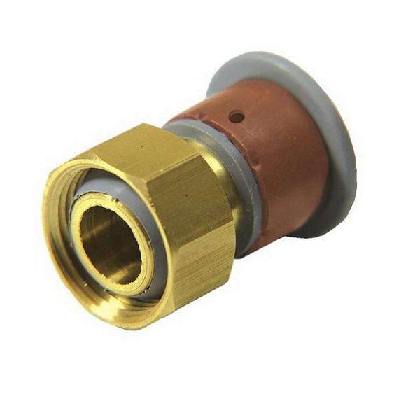SecuraGold Connector 20mm x 3/4 Inch Crimp x Swivel BSPT SecuraGold Connector 20mm x 3/4 Inch Crimp x Swivel BSPT