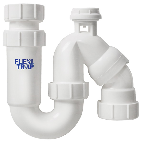 Compact Vented P&S Telescopic Trap 40mm Polypropylene PS40CVT Compact Vented P&S Telescopic Trap 40mm Polypropylene PS40CVT