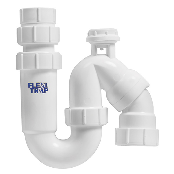 FlexiTrap Compact Vented Telescopic Trap with Reducer Kit 32/40 x 210-290mm Polypropylene FlexiTrap Compact Vented Telescopic Trap with Reducer Kit 32/40 x 210-290mm Polypropylene
