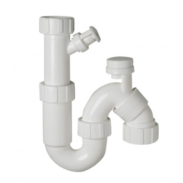 Vented Telescopic Dish Washer Trap 40mm Poly White SPV40DW Vented Telescopic Dish Washer Trap 40mm Poly White SPV40DW