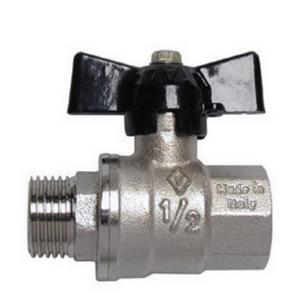 Bugatti Medium Ball Valve 15mm Male x Female 928psi Water Short Handle
