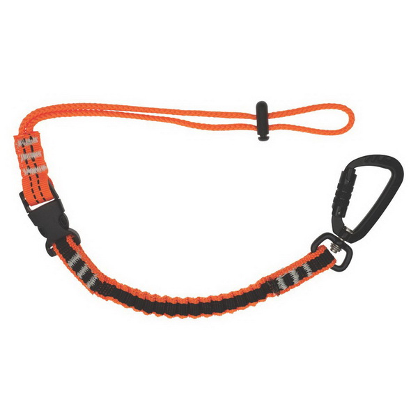 Tool Lanyard with Double Action Karabiner & Detachable Tool Strap Hi-Vis Orange Tool Lanyard with Double Action Karabiner & Detachable Tool Strap Hi-Vis Orange