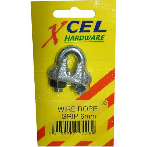 3mm Standard Wire Rope Grip Galvanised 3mm Standard Wire Rope Grip Galvanised