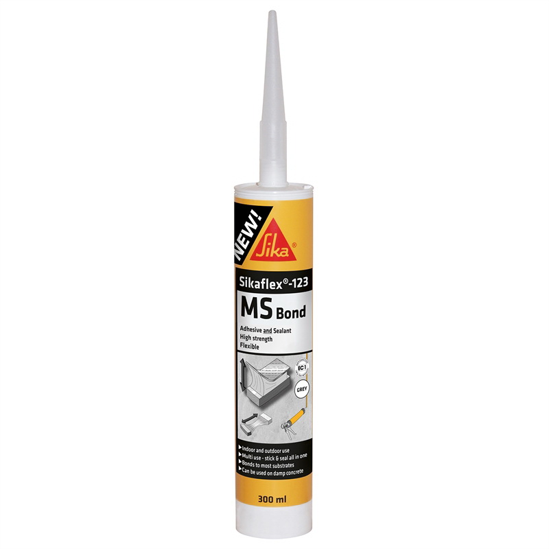 Sikaflex 123 MS Bond Grey 300ml Adhesive and Sealant Sikaflex 123 MS Bond Grey 300ml Adhesive and Sealant