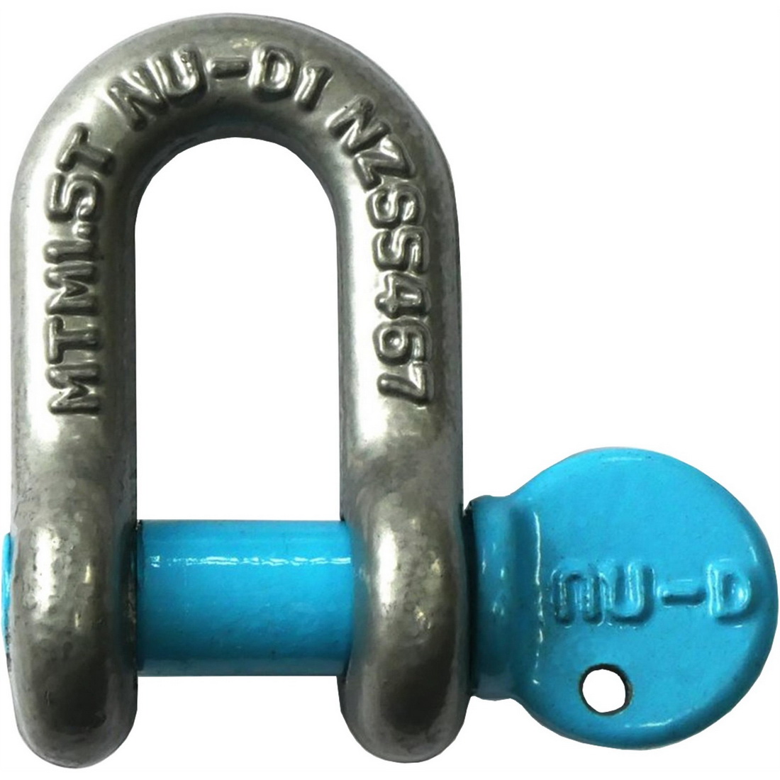 D Shackle Easy Open Key Galvanised Powder Coated 8mm 1500kg D Shackle Easy Open Key Galvanised Powder Coated 8mm 1500kg