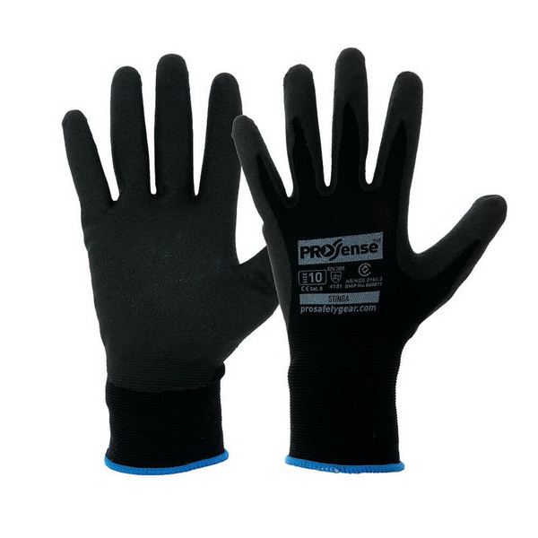 Prosense Synthetic Dipped Gloves Stinga Size 8 NPF8 Prosense Synthetic Dipped Gloves Stinga Size 8 NPF8