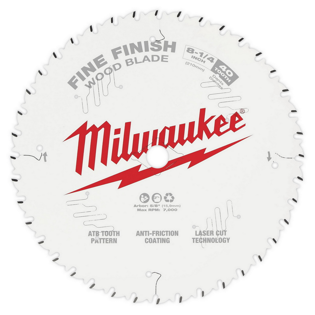 Fine Finish Wood Circular Saw Blade 210mm 40T PlaceMakers NZ
