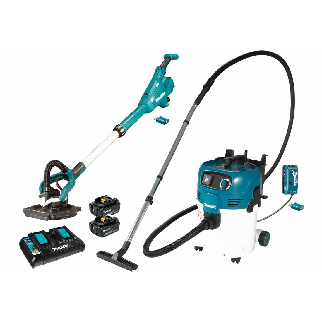 18V 5Ah 2 Piece Lithium-Ion Brushless Drywall Sander & L-Class Vacuum Kit 18V 5Ah 2 Piece Lithium-Ion Brushless Drywall Sander & L-Class Vacuum Kit