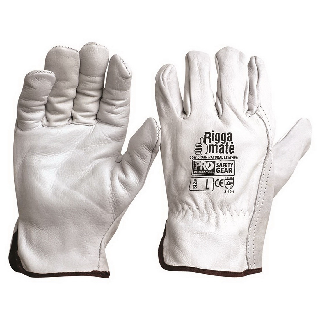 Riggamate Cow Grain Leather Glove Natural Riggamate Cow Grain Leather Glove Natural