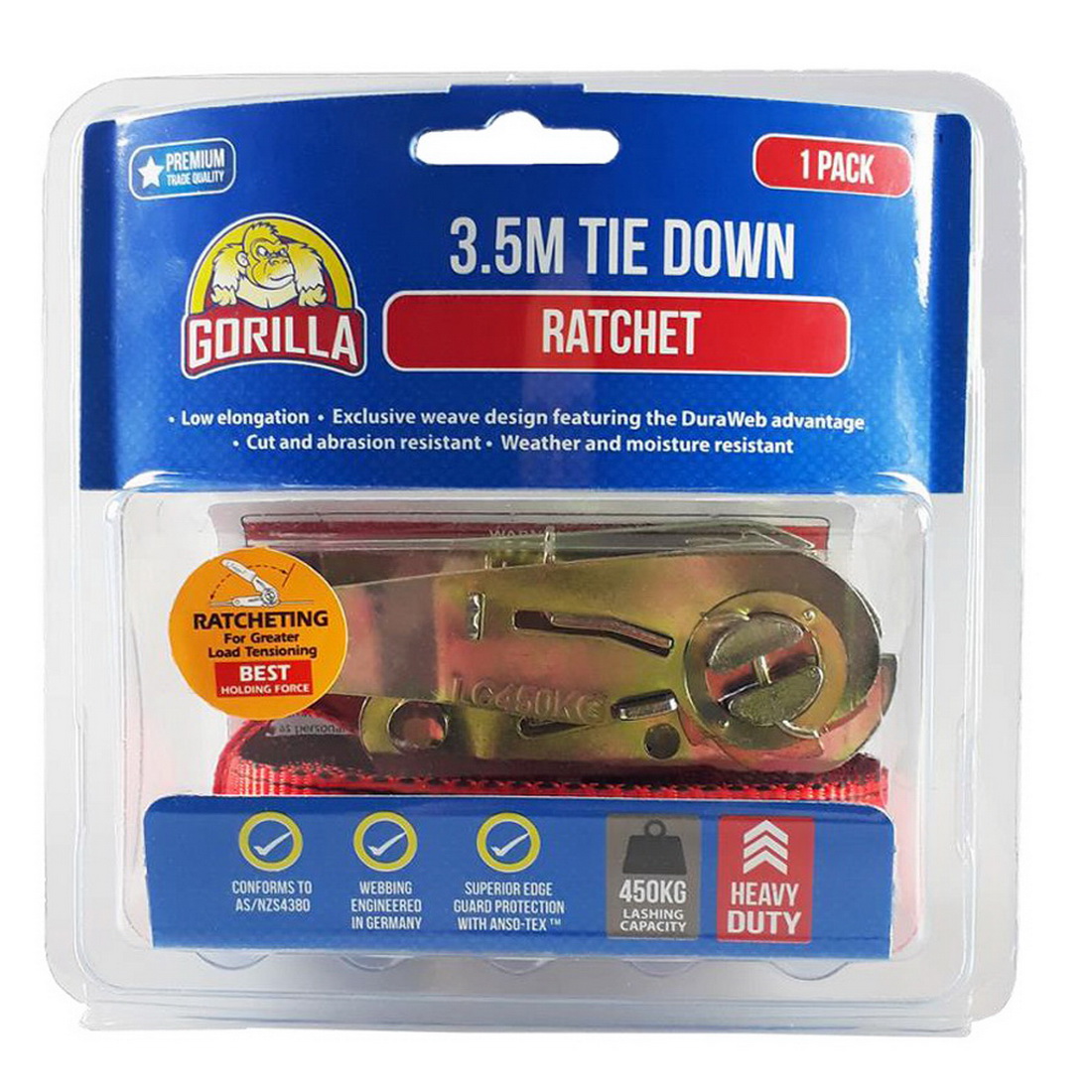 Ratchet Tie Down 25mm x 3.5m Ratchet Tie Down 25mm x 3.5m
