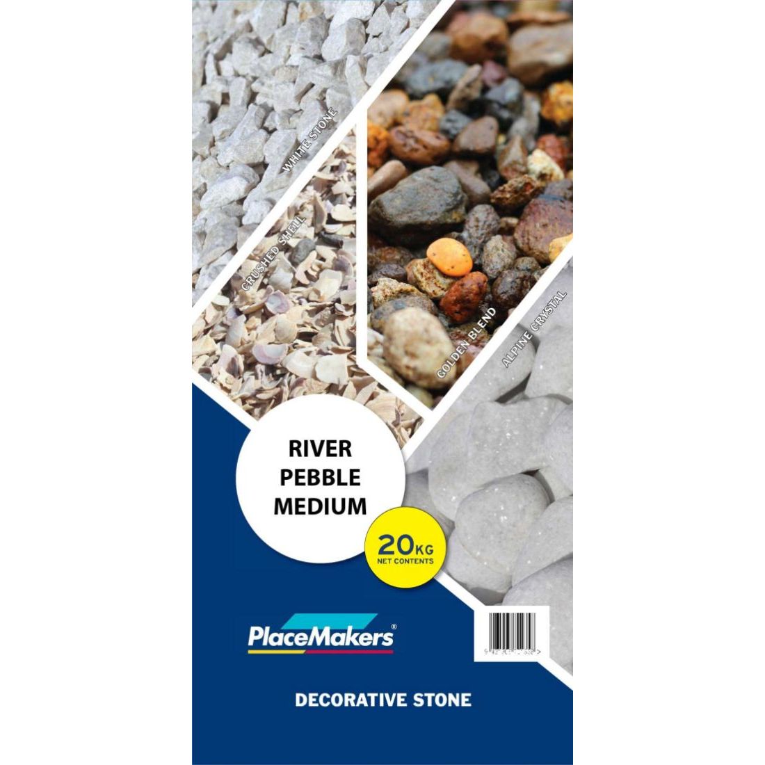 HIGHROADS RIVER PEBBLE MEDIUM 20 KILOGRAM HIGHROADS RIVER PEBBLE MEDIUM 20 KILOGRAM