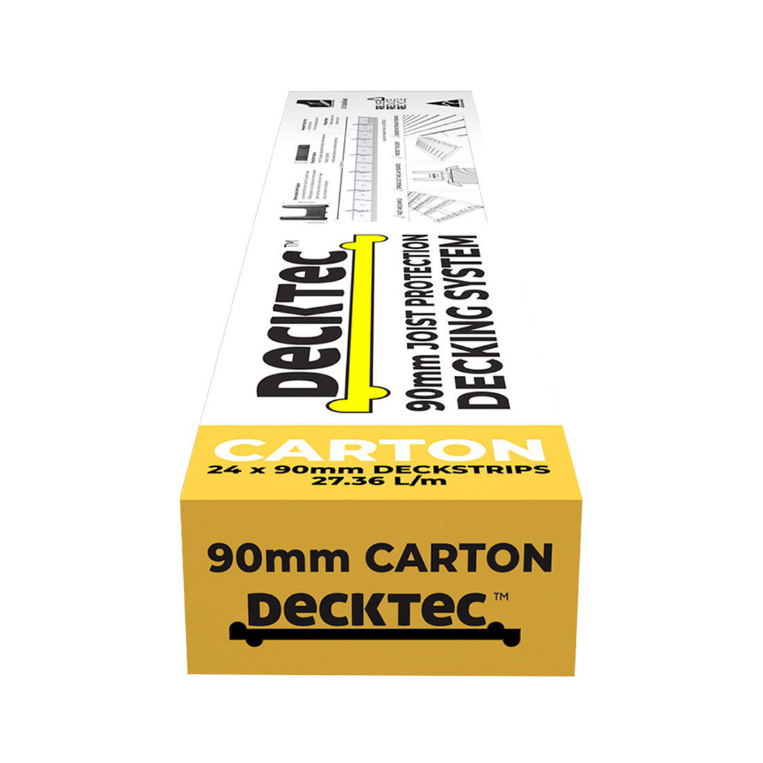 Decktec Deck Strip 90 x 1.14mm 24 Piece Pack DTDS24P90 Decktec Deck Strip 90 x 1.14mm 24 Piece Pack DTDS24P90