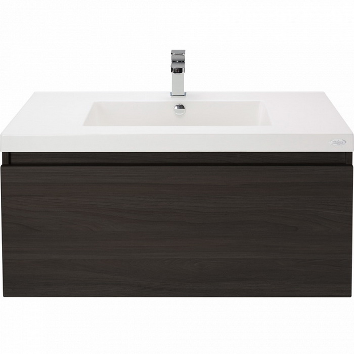 Valencia Vanity 900 Single Bowl 1 Drawer W/H Scorched Oak 30027A-DW Valencia Vanity 900 Single Bowl 1 Drawer W/H Scorched Oak 30027A-DW
