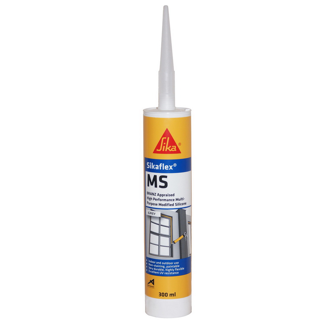 Sikaflex MS Modified Silicone Sealant Grey 300ml 447530 Sikaflex MS Modified Silicone Sealant Grey 300ml 447530