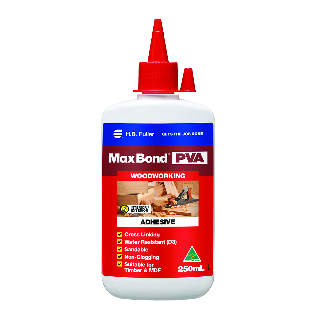 Max Bond PVA Wood Glue 250ml White 15019111 Max Bond PVA Wood Glue 250ml White 15019111