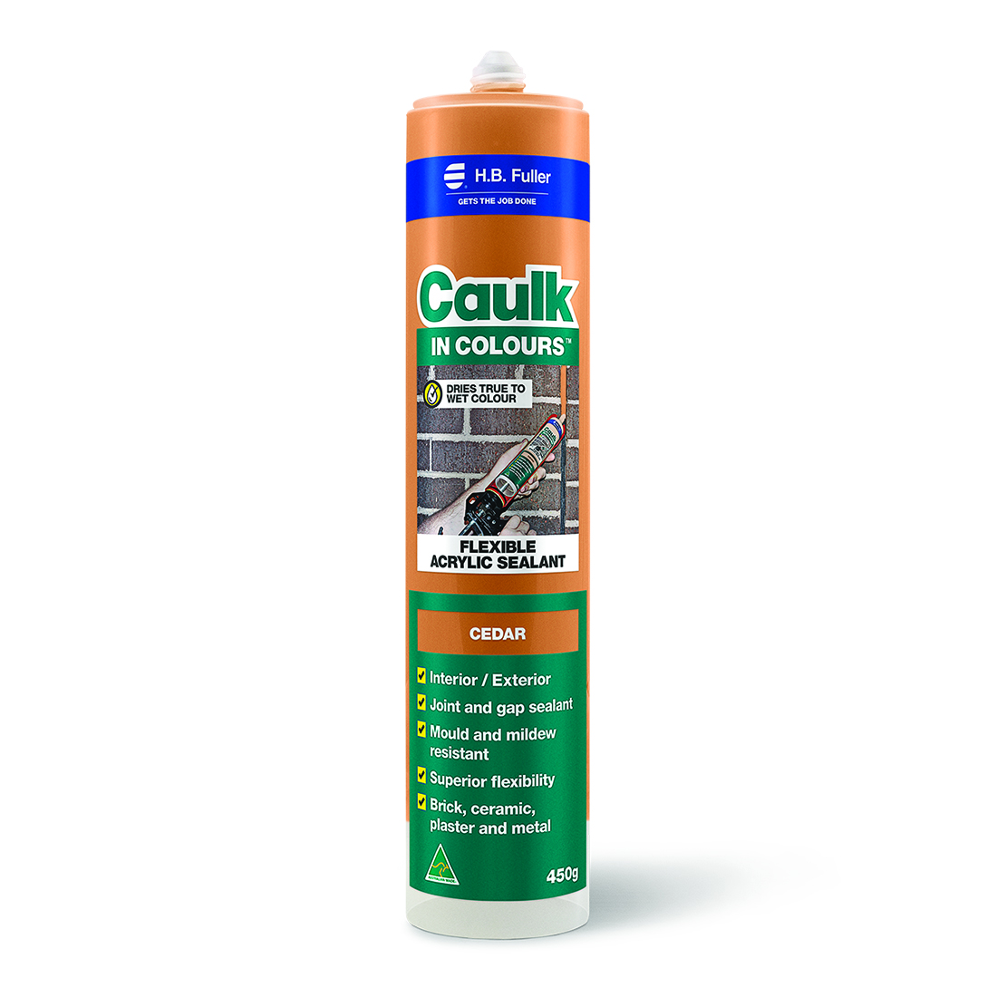 Caulk In Colours 450g Flexible Acrylic Sealant Cedar Caulk In Colours 450g Flexible Acrylic Sealant Cedar
