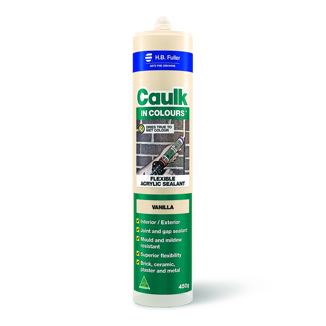 Caulk In Colours 450g Flexible Acrylic Sealant Vanilla Caulk In Colours 450g Flexible Acrylic Sealant Vanilla