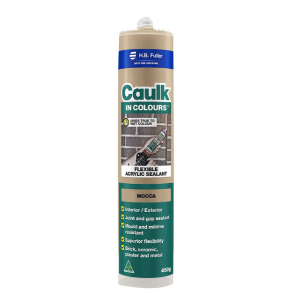 Caulk In Colours 450g Flexible Acrylic Sealant Mocca Caulk In Colours 450g Flexible Acrylic Sealant Mocca