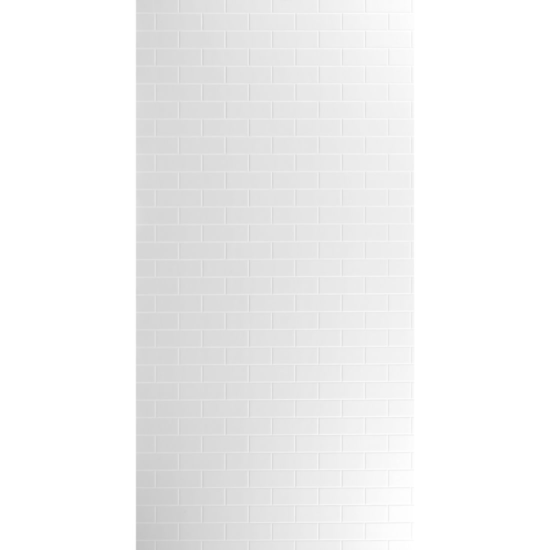 Aqua Wall Lining Panel Polar White Subway Tile 2400 x 1200 x 4.5mm Aqua Wall Lining Panel Polar White Subway Tile 2400 x 1200 x 4.5mm