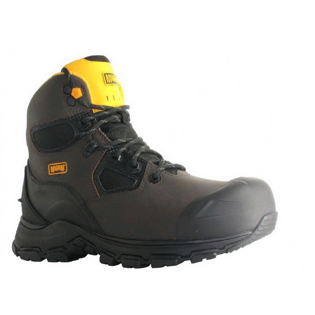 Barcelona 6.10 LaceUp Safety Boots with Composite Toe and Plate Coffee