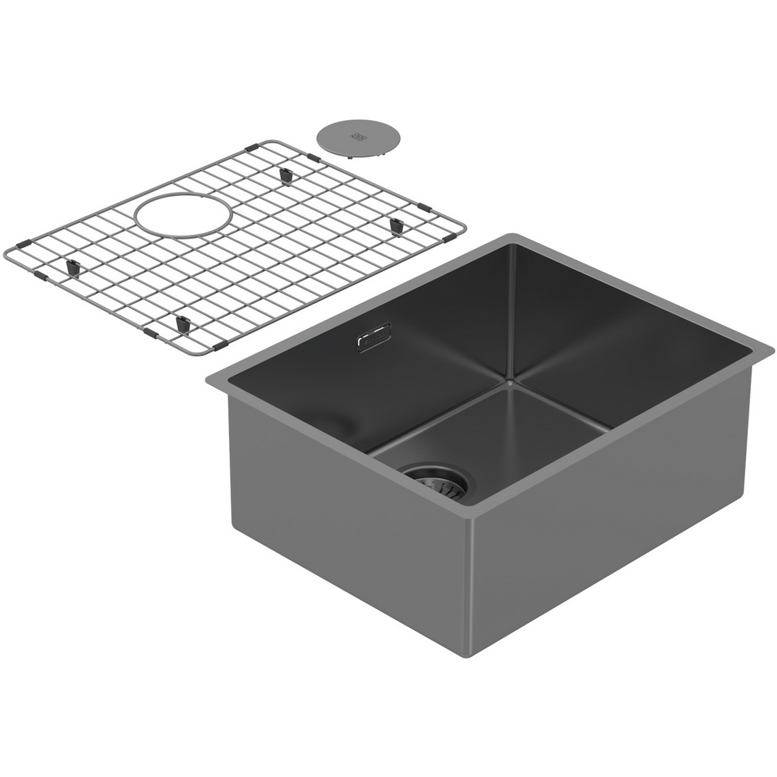 540x440x210mm Single Large Bowl Undermount Kitchen Sink Cayman Sonic Grey PearlArc Finish 540x440x210mm Single Large Bowl Undermount Kitchen Sink Cayman Sonic Grey PearlArc Finish