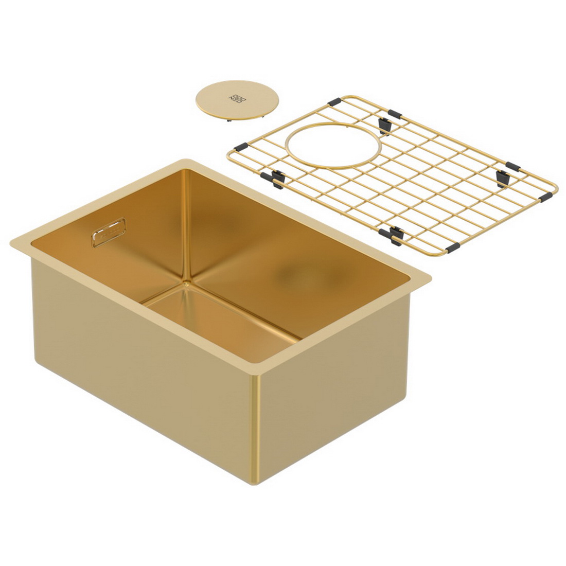 320x440x180mm Single Bowl Undermount Kitchen Sink Cayman Eureka Gold PearlArc Finish 320x440x180mm Single Bowl Undermount Kitchen Sink Cayman Eureka Gold PearlArc Finish