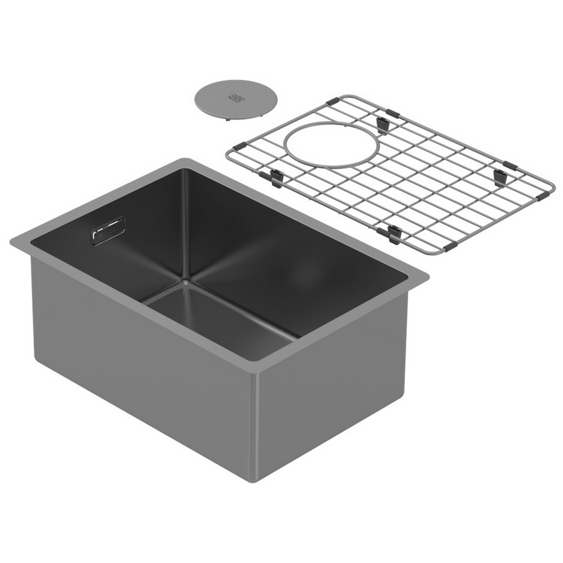 320x440x180mm Single Bowl Undermount Kitchen Sink Cayman Sonic Grey PearlArc Finish 320x440x180mm Single Bowl Undermount Kitchen Sink Cayman Sonic Grey PearlArc Finish
