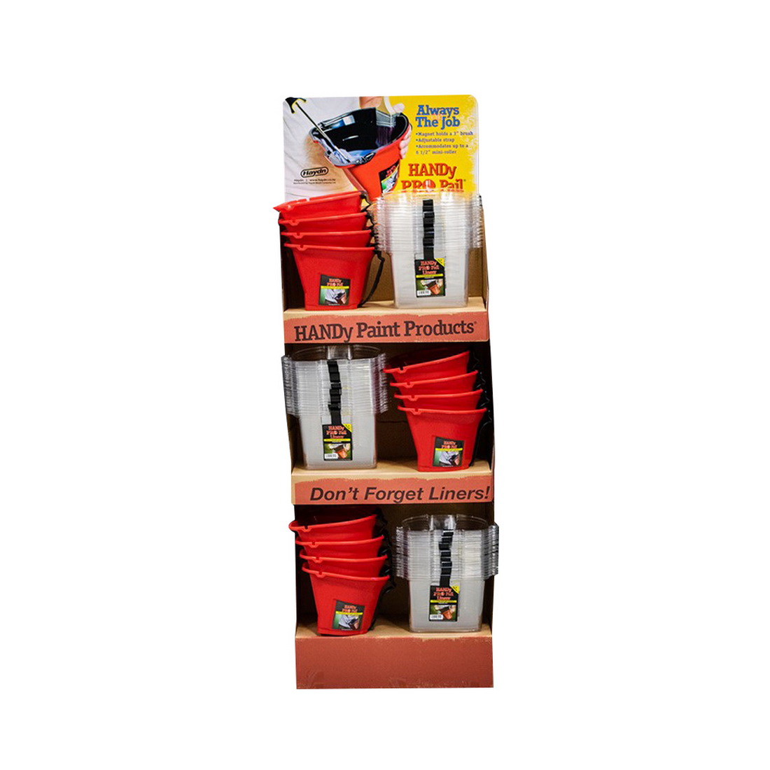 Handy Pro Pail Bucket & Liner Display Unit Handy Pro Pail Bucket & Liner Display Unit