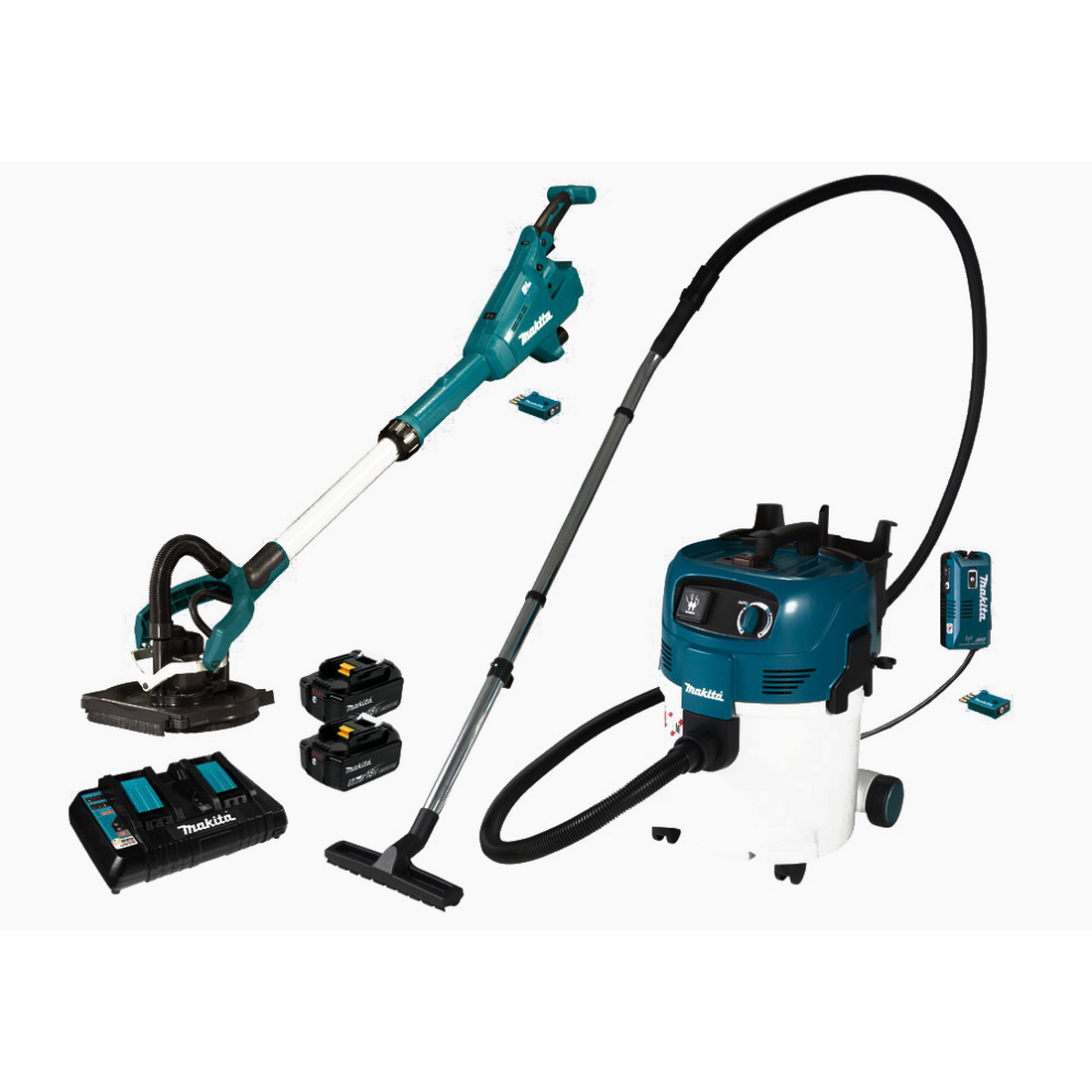 18V 5Ah 2 Piece Lithium-Ion Brushless Drywall Sander & M-Class Vacuum Kit DK0109MUX1 18V 5Ah 2 Piece Lithium-Ion Brushless Drywall Sander & M-Class Vacuum Kit DK0109MUX1