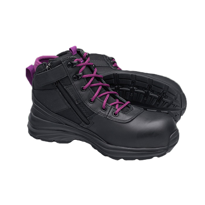 Womens 877 Zip Side Safety Boot Black Size 7 Womens 877 Zip Side Safety Boot Black Size 7
