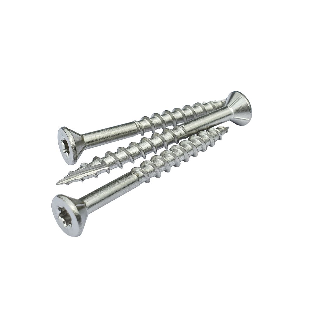 Maddox 10G x 60mm T304 Stainless Steel Ribbed Countersunk Decking Screw 500 Pack