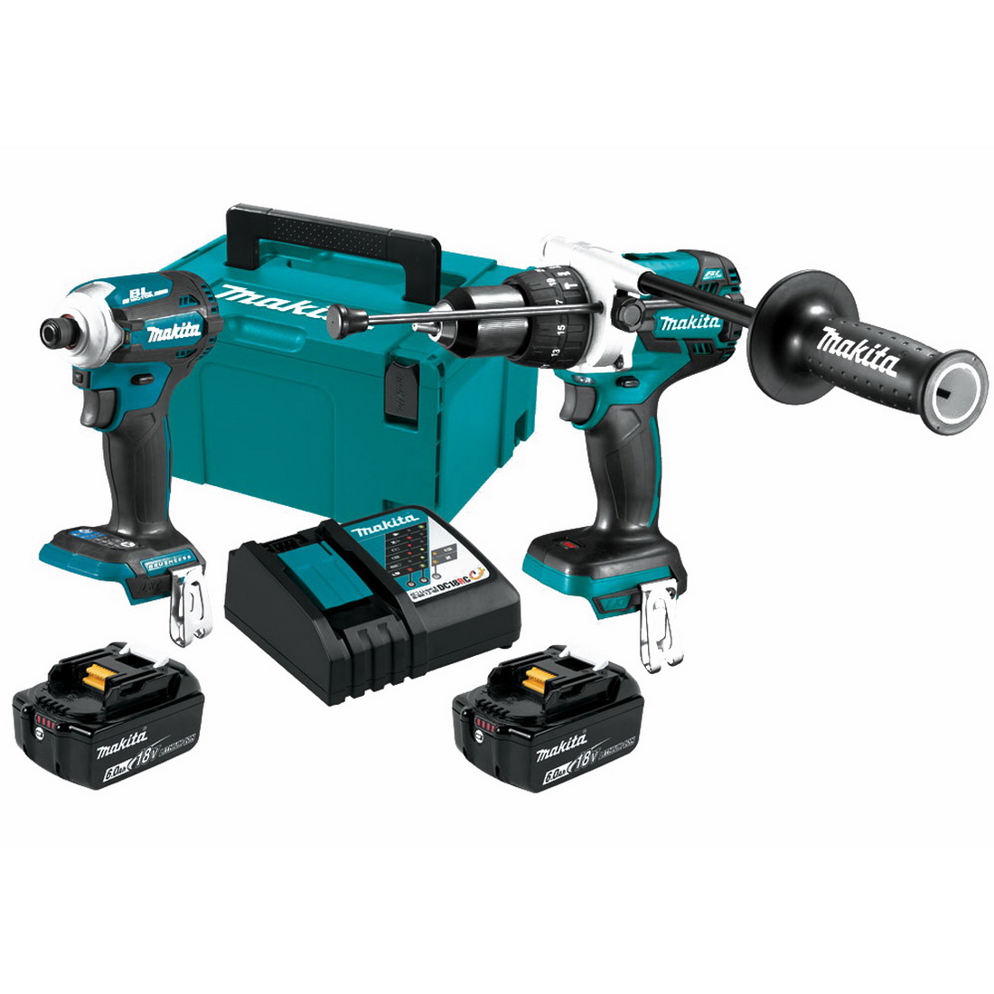 18V 6Ah 2 Piece Li-Ion Brushless Hammer Drill Driver & Impact Driver Kit 18V 6Ah 2 Piece Li-Ion Brushless Hammer Drill Driver & Impact Driver Kit