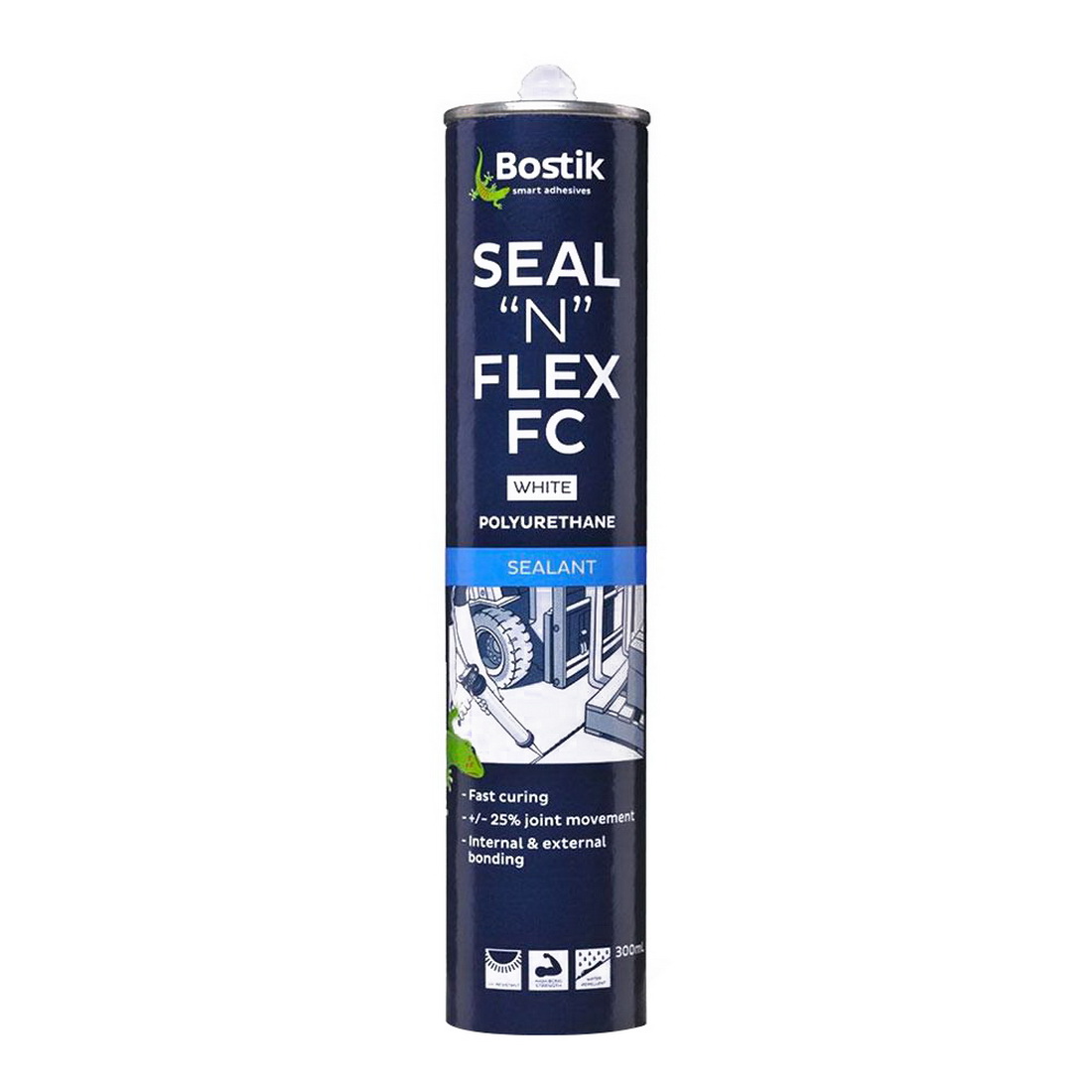 Seal N Flex 300ml Fast Cure Polyurethane Adhesive/Sealant White Seal N Flex 300ml Fast Cure Polyurethane Adhesive/Sealant White