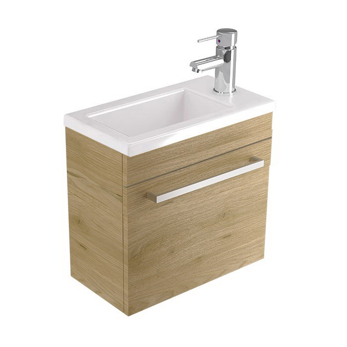 Verona Wall Hung Vanity 440 1 Door French Oak Velvet 86817.77 Verona Wall Hung Vanity 440 1 Door French Oak Velvet 86817.77