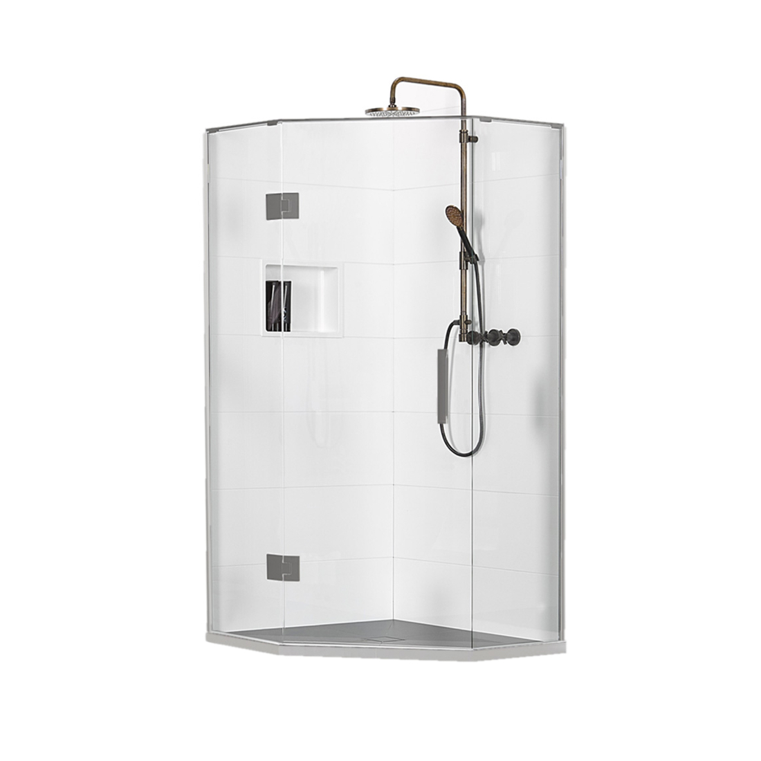 Artisan 3 Wall Shower Package 900 x 900mm Angle Front AR-AF-9X9 ...