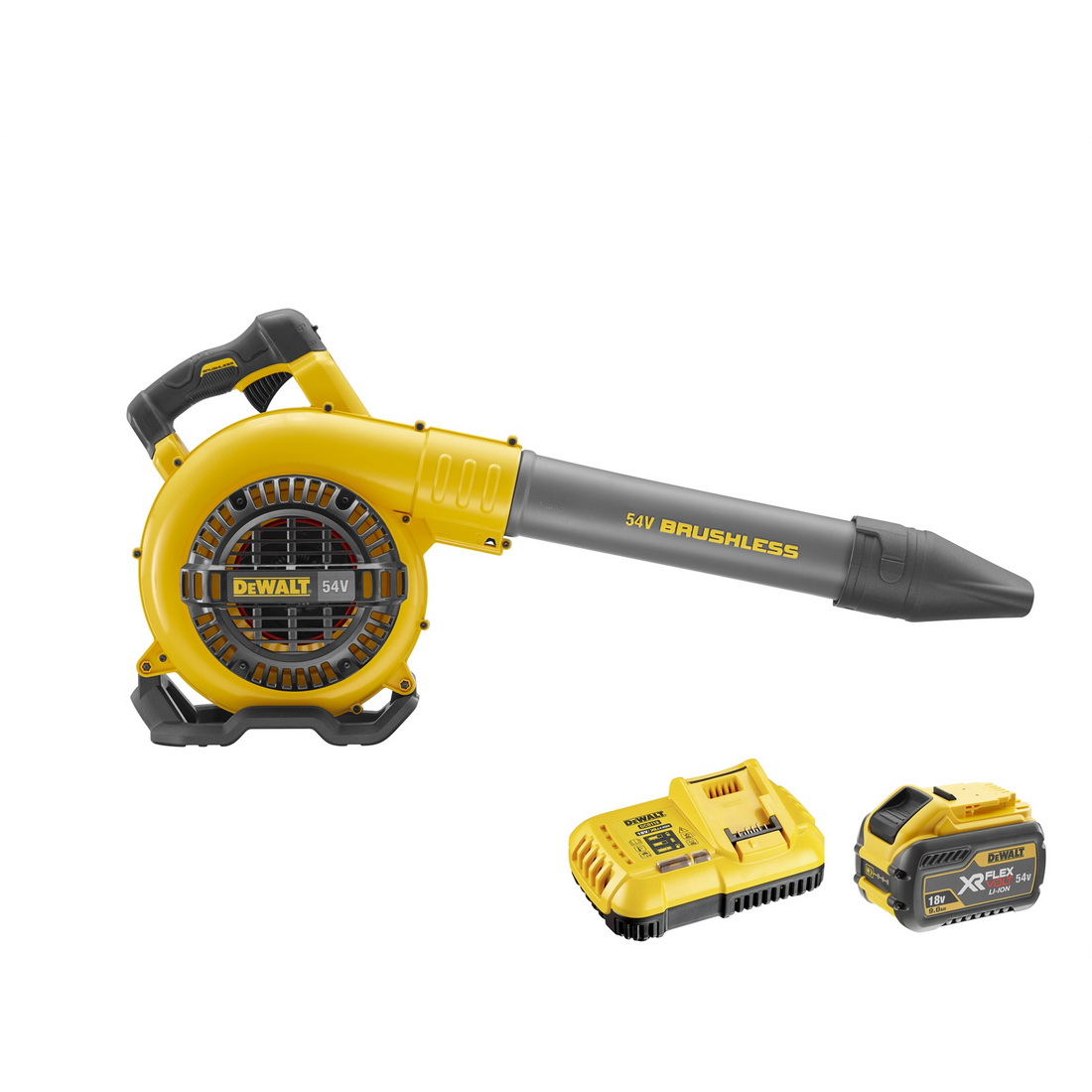 FLEXVOLT 54V 9Ah XR Lithium-Ion Brushless Handheld Blower Combo Kit FLEXVOLT 54V 9Ah XR Lithium-Ion Brushless Handheld Blower Combo Kit