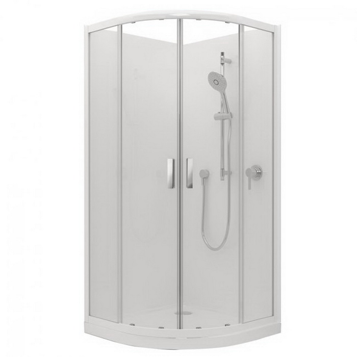 Valencia Elite Round Shower 1000 x 1000mm Black Centre 2 Side Corner Contour Valencia Elite Round Shower 1000 x 1000mm Black Centre 2 Side Corner Contour