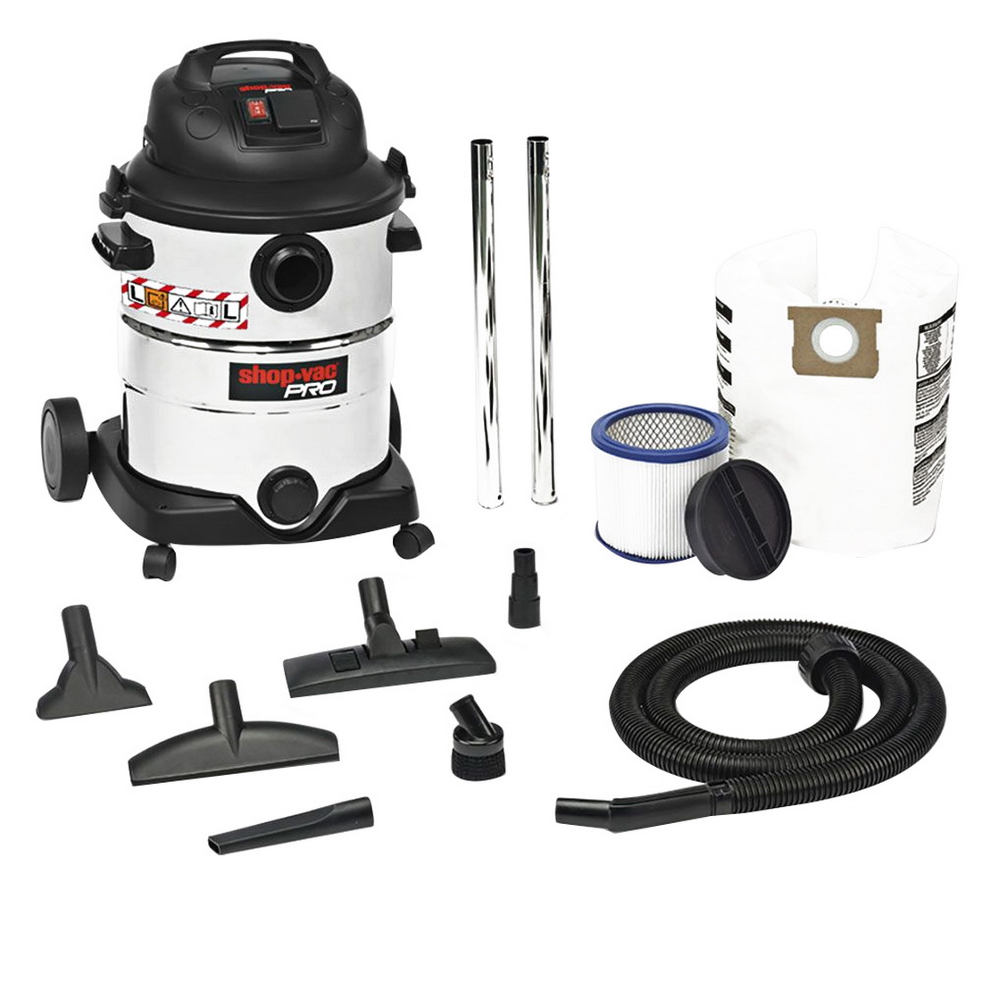 Pro 1400W 40L Stainless Steel L Class Wet/Dry Synchro Vacuum With Power Tool Plug & Hepa Filter Pro 1400W 40L Stainless Steel L Class Wet/Dry Synchro Vacuum With Power Tool Plug & Hepa Filter