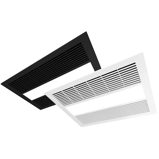 Milan Heat Fan Light Unit White 150mm FAN7020 Milan Heat Fan Light Unit White 150mm FAN7020
