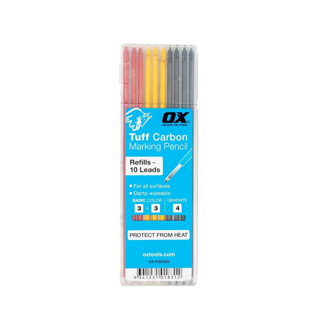 Pro Tuff Basic Refillable Basic Colour Lead Carbon 10 Pack OX-P503202NZ Pro Tuff Basic Refillable Basic Colour Lead Carbon 10 Pack OX-P503202NZ