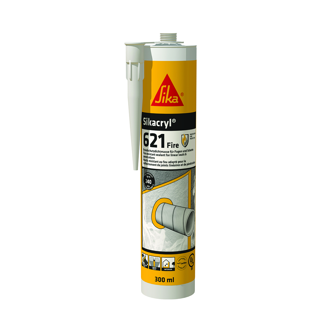Sikacryl-621 Fire 300ml Acrylic Sealant White Sikacryl-621 Fire 300ml Acrylic Sealant White
