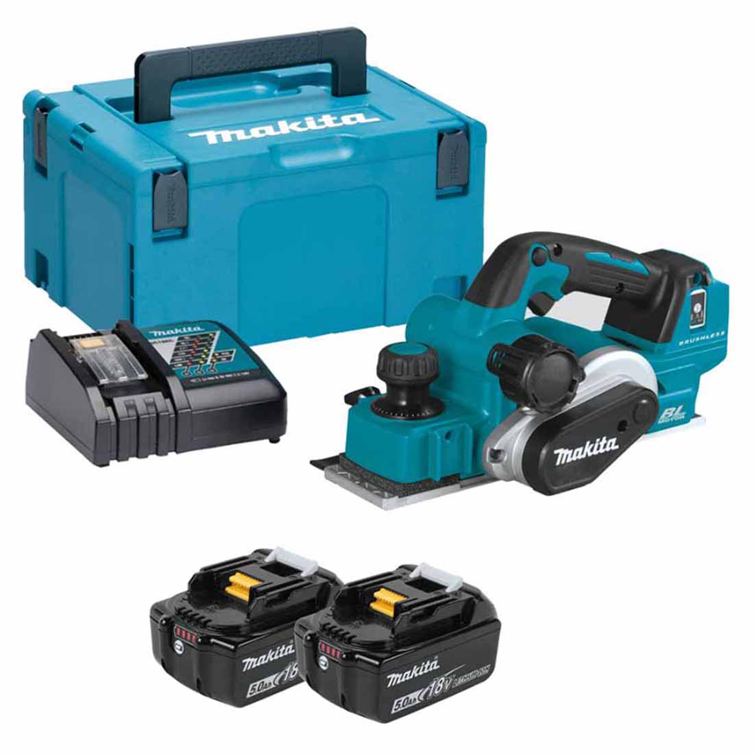 18V 82mm 5Ah Cordless Brushless Planer Kit 18V 82mm 5Ah Cordless Brushless Planer Kit